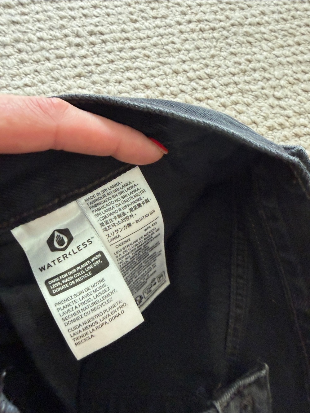 Levi's Black 94’ Baggy Wide Leg Jeans - Picture 3 of 5